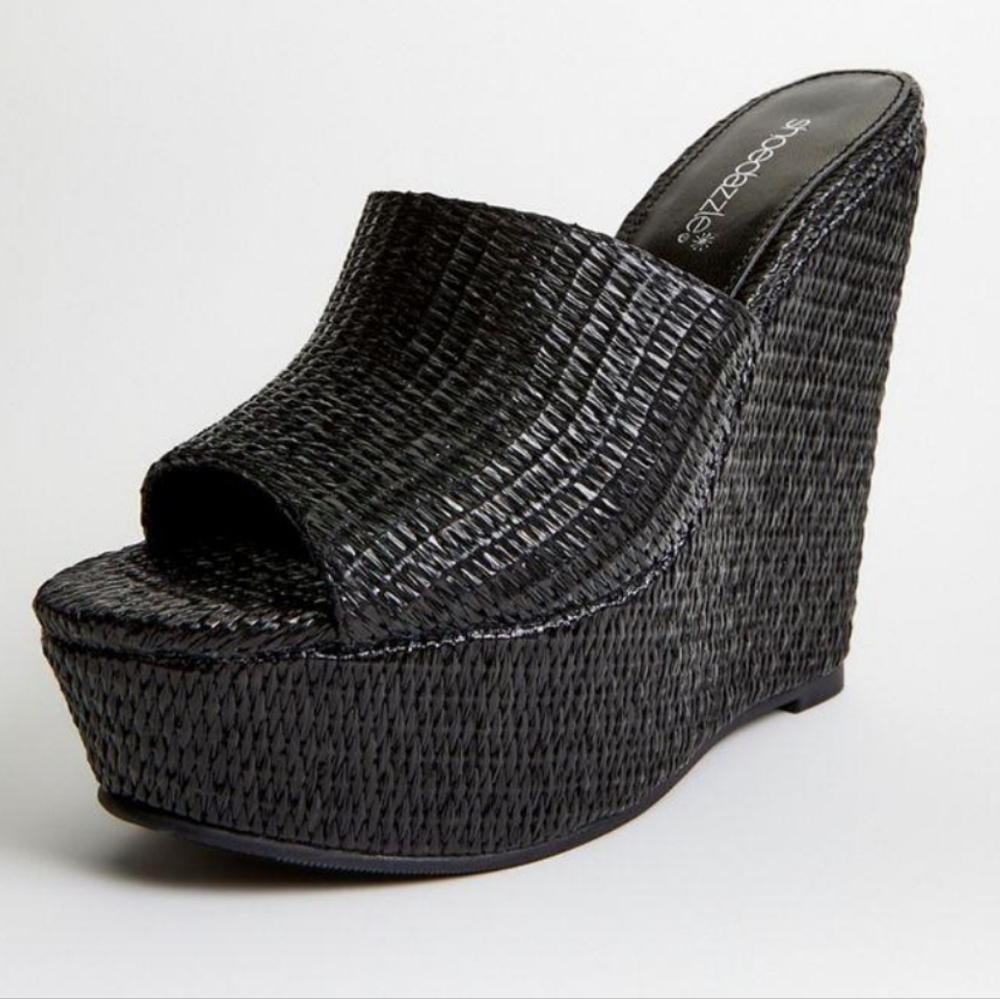 Shoedazzle Alayna Platform Espadrille Wedge Sandal Size 9